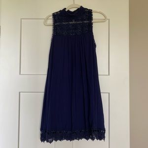 Altar’d State Navy Lace Detail Dress